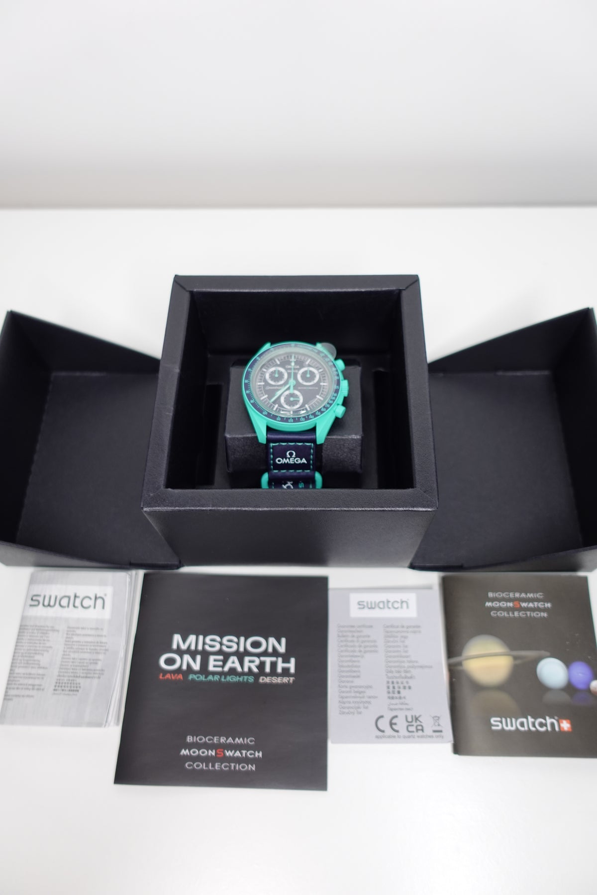Omega x Swatch Mission On Earth - Polar Lights Bioceramic MoonSwatch - New
