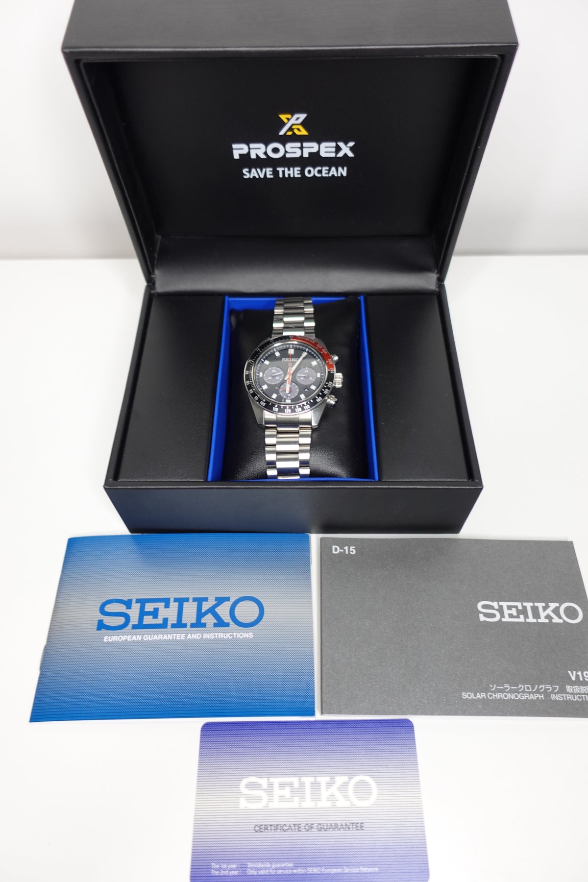 Seiko Prospex Speedtimer Solar Chronograph SSC915 Automatic Watch - Preowned
